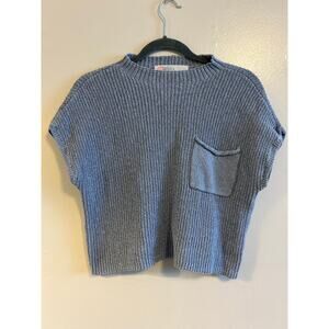 FREE PEOPLE - Freya Beach Sweater Blue- Women's Small